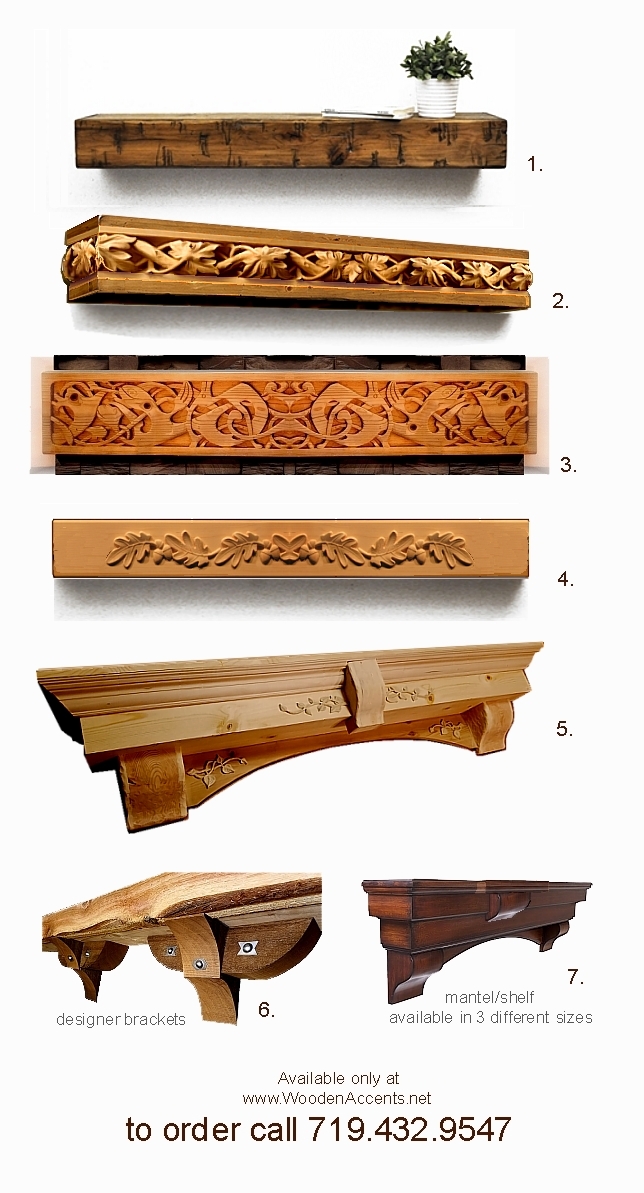 Wooden Accents Hand Carved Wooden Mantels